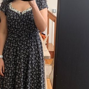 Madewell floral midi dress